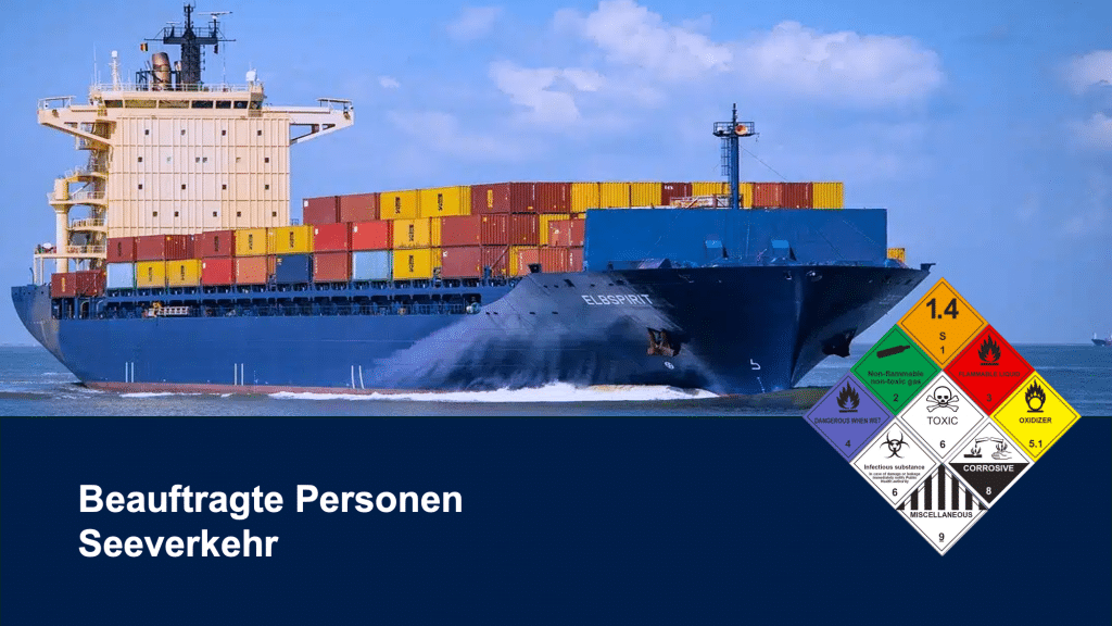 Schulung nach 1.3 IMDG-Code